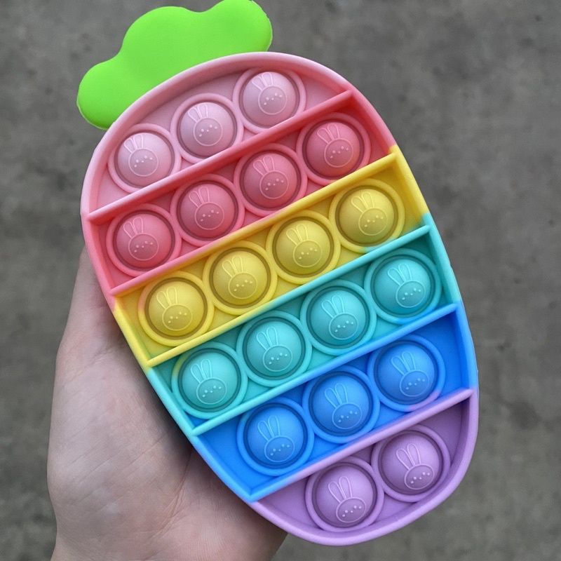 《17 jenis POP IT READY STOK》Versi 2 GAJAH,HARIMAU,BEAR,KUDA,DINO-Carrot Logo