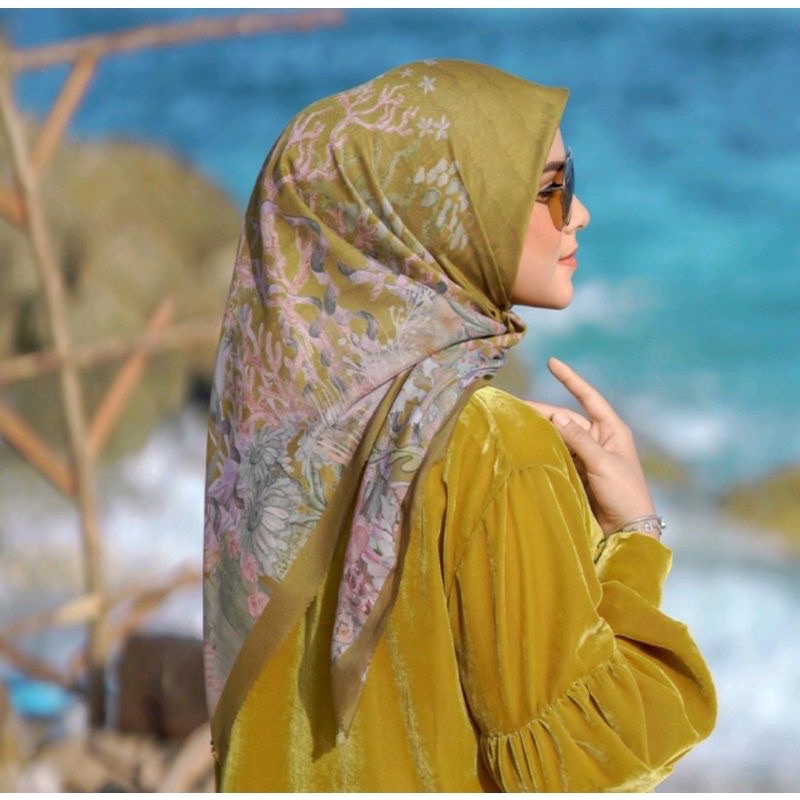 Buttonscarves Mermaid Mustard Voal