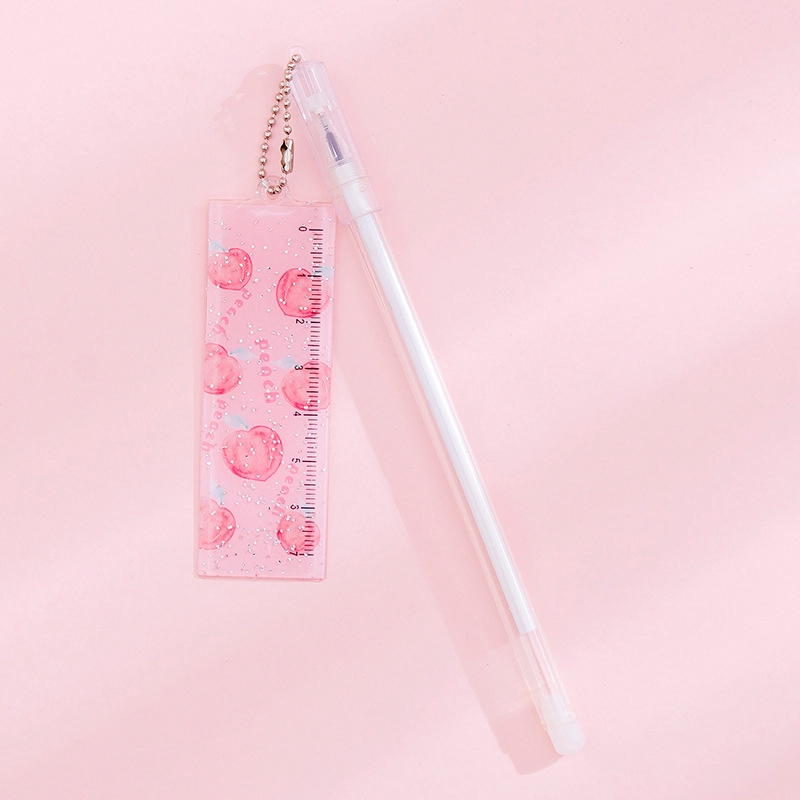 Stationery Pulpen Gel Warna Pink / Hitam untuk Sekolah / Kantor