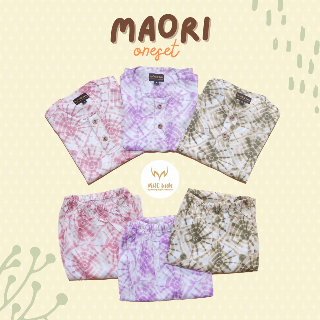 MAORI one set/setelan baju piyama anak laki-laki/perempuan katun rayon japan viscose