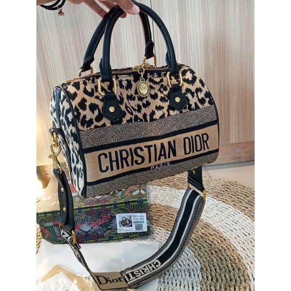 Tas Dior Speedy leopard