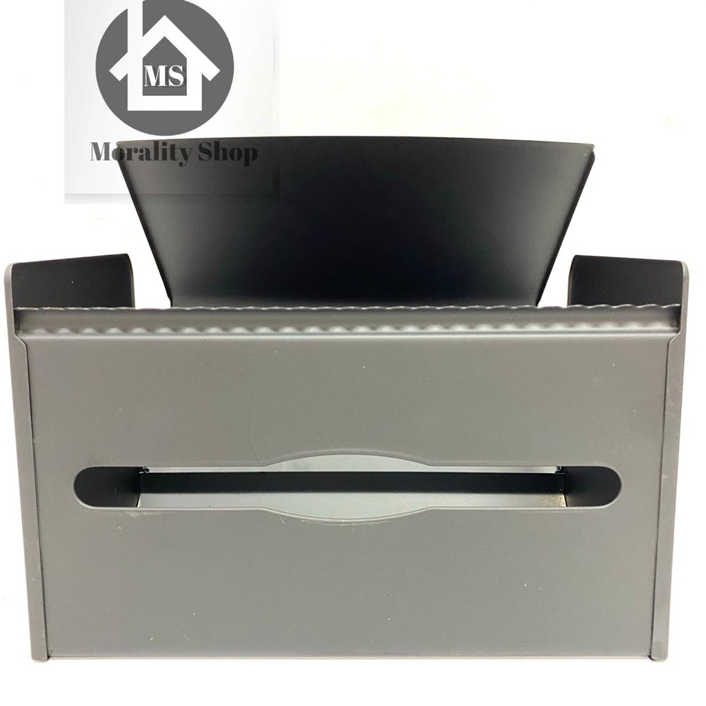 Tempat tisu stainless HITAM K22BL-Rak tissue Lembaran tembok Black tisu gulung rack stenlis A11