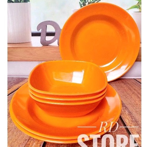 PROMO SET ALAMAT MAKAN / 3.PIRING &amp; 3.MANGKOK / MELAMINE WARE