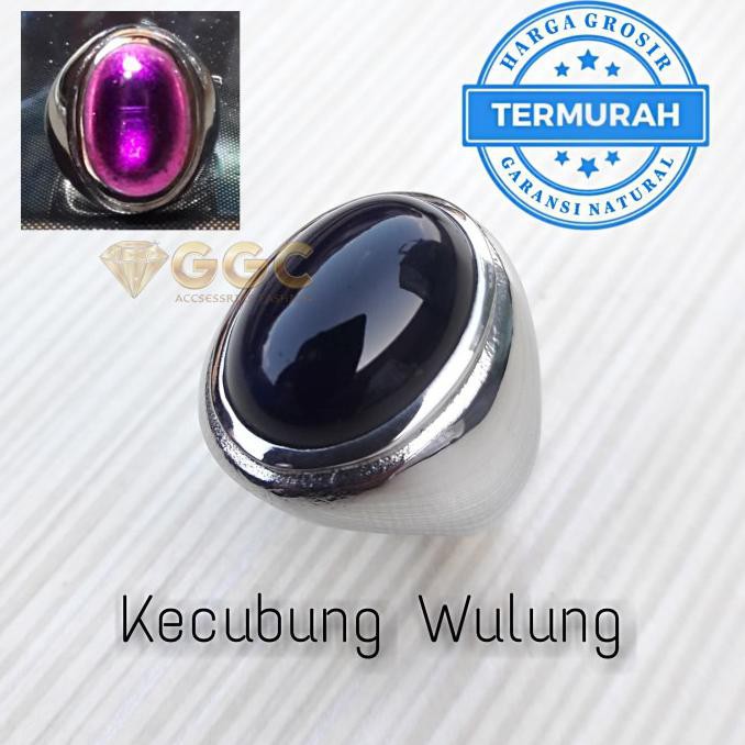 Cincin Batu Kecubung Wulung Hitam Tembus Cahaya Ungu 7 Shopee Indonesia