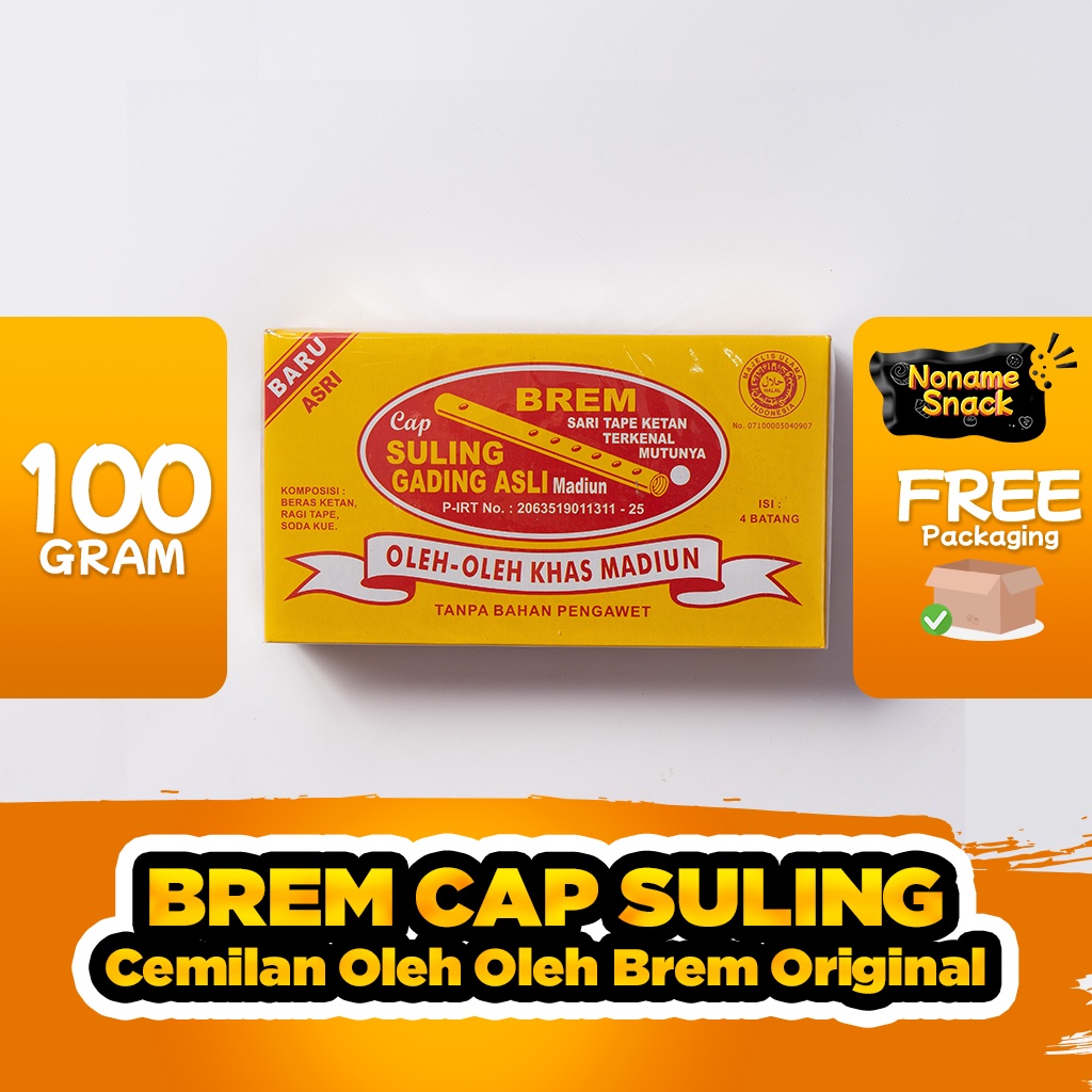 NoName Snack - Brem Cap Suling Oleh Oleh Madiun 100Gr