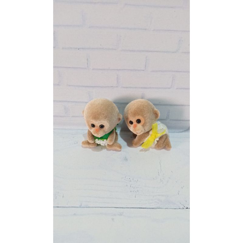 Sylvanian Monkey Babies