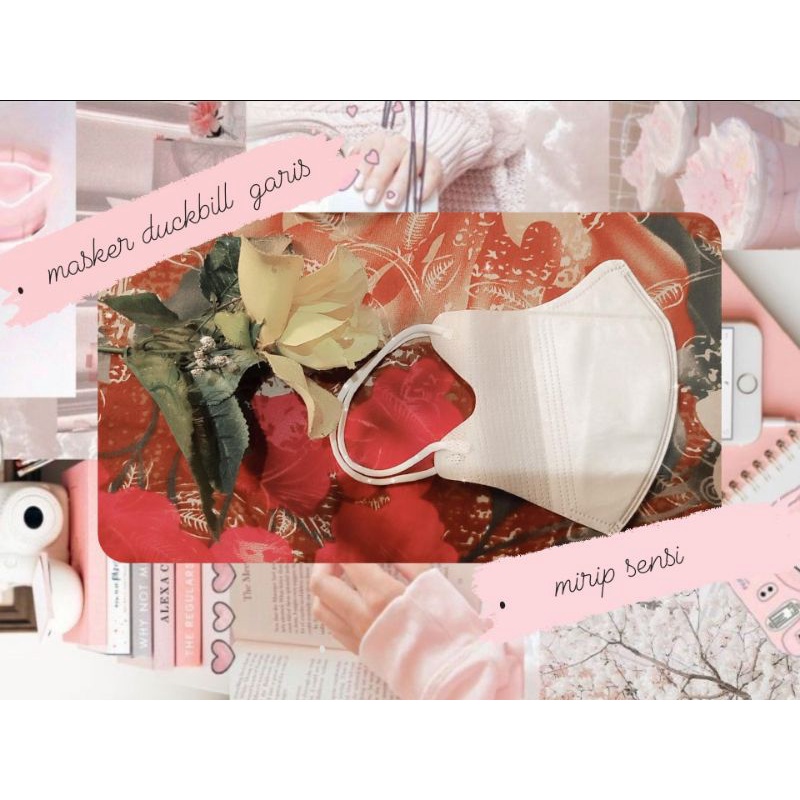 Masker Duckbill Garis