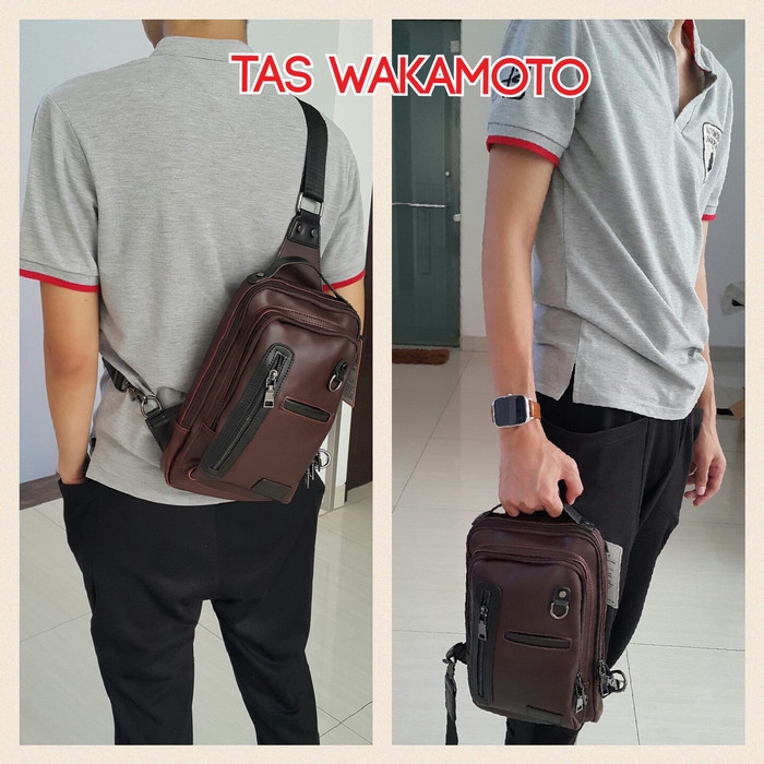 Tas Selempang Pria ISHIYA-WAKAMOTO. (ORIGINAL)