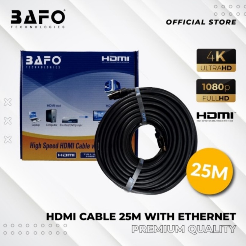 KABEL HDMI 25MTR BAFO/ HDMI BAFO 25MTR