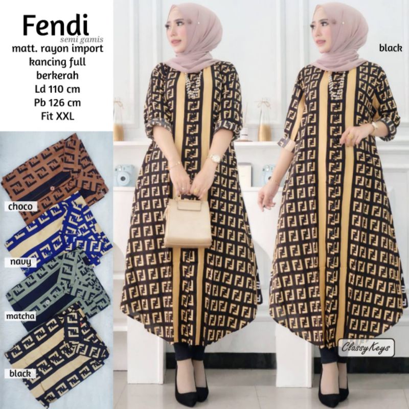 100% ORI Fendi Long Tunik by ClassyKeys / Classy Keys