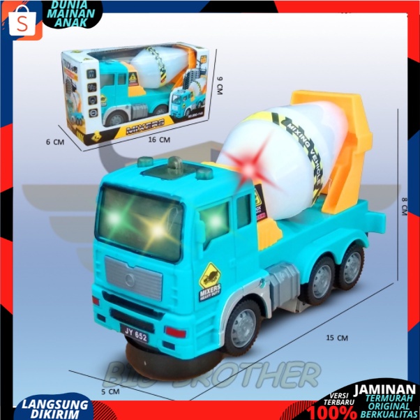 Mainan Anak Mobil Truk Pemadam Kebakaran Fireman Bisa Semprot air Bersuara Dan Berlampu Bump And Go