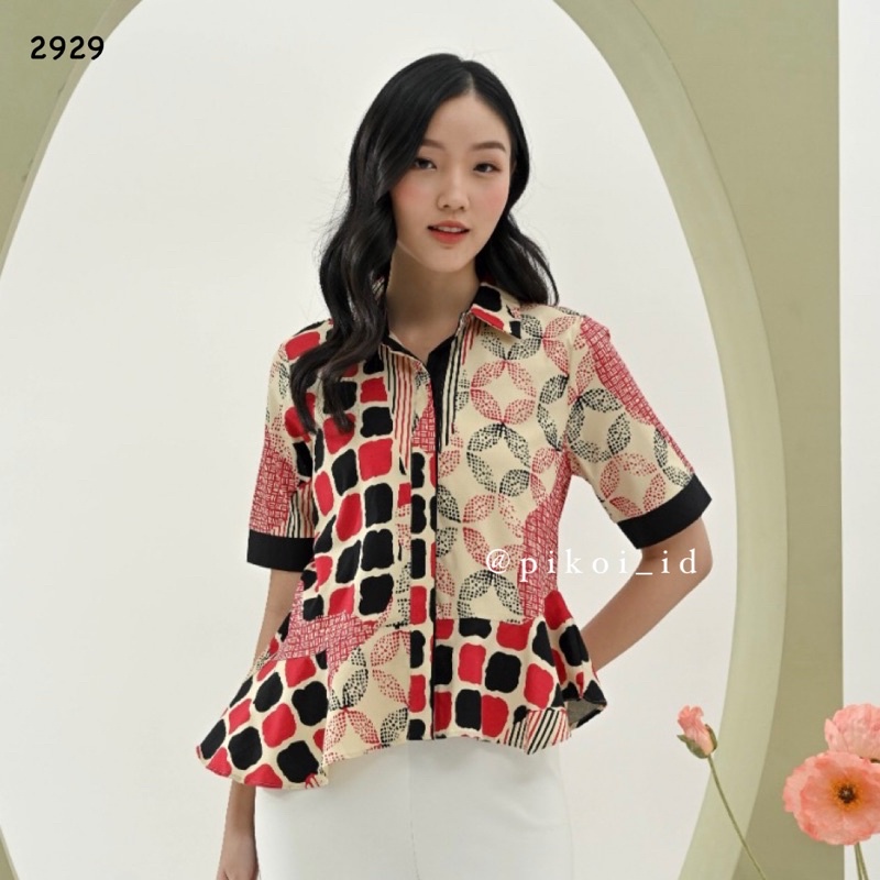 Atasan batik / baju batik XXL / batik jumbo / atasan batik wanita murah / batik kantor murah / 259