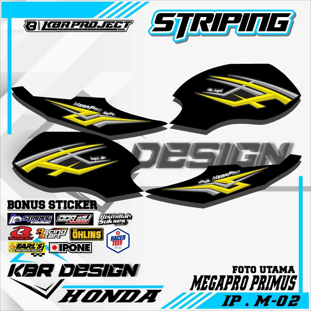 MEGAPRO PRIMUS (COD) STICKER STRIPING MOTOR MEGAPRO PRIMUS.02
