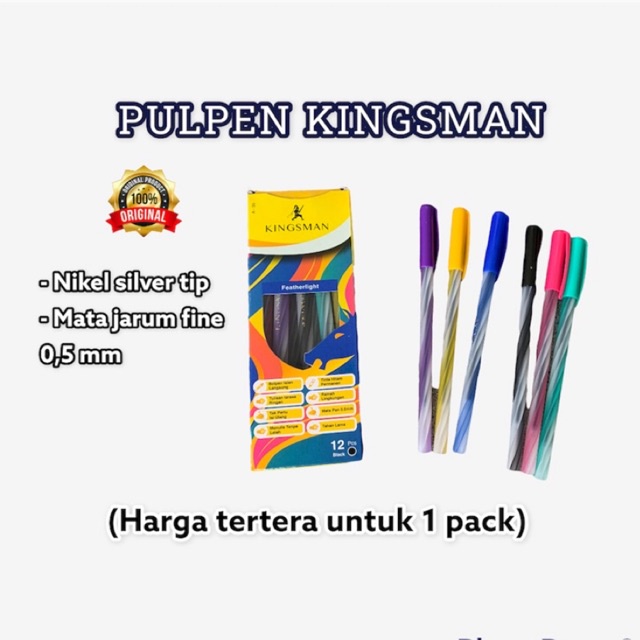 

[12pcs] PULPEN ULIR/PULPEN LILIN KINGSMAN