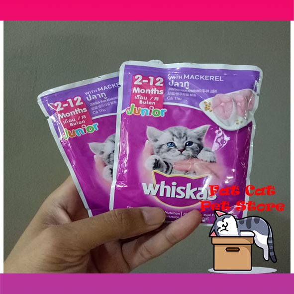 Wiskas kitten 85 gr WHISKAS JUNIOR POUCH / SASET All Variants (85gram)