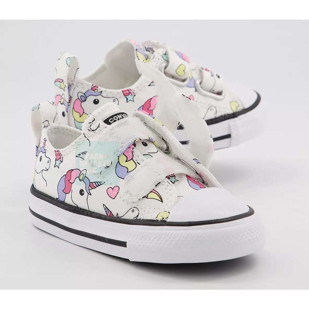 Sepatu Anak Converse All Star 2vlace Trainers Unicorn White Exclusive 18-35 Usia Baby TK SD