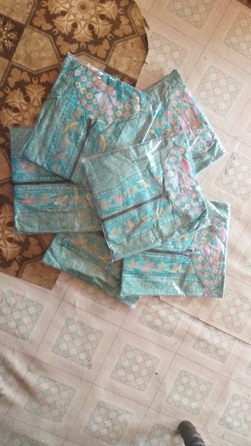 New Tunic Batik Warna Soft Zipper Depan | Seragam Batik