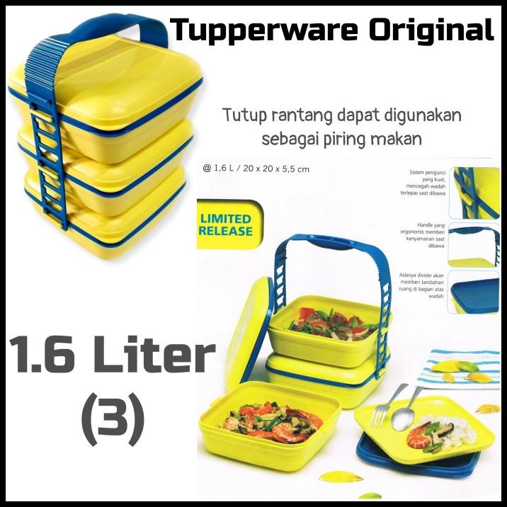 Tupperware Kotak Makan Rantang Besar Wadah Bekal Nasi Ikan Daging Ayam