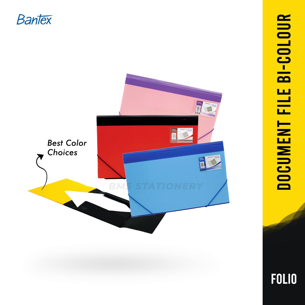 

Bantex Map Tali Plastik Folio F4 2 Warna