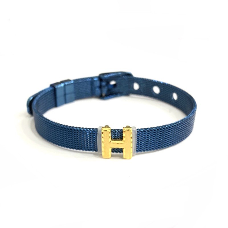 Gelang Gesper Arloji Set Liontin Emas Asli Kadar 700 Huruf H