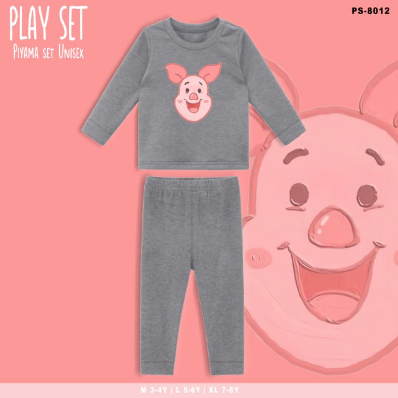 SETELAN PIYAMA ANAK PIGLET/PLAYSET KIDS PIGLET FACE