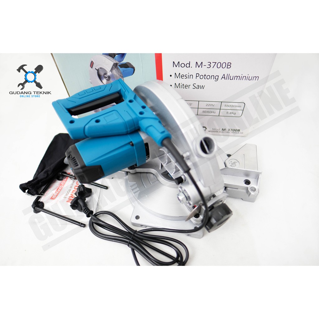 Modern M-3700B / Mitersaw Modern M 3700 B / Mesin Potong Aluminium Miter Saw 7 inch Modern M3700B