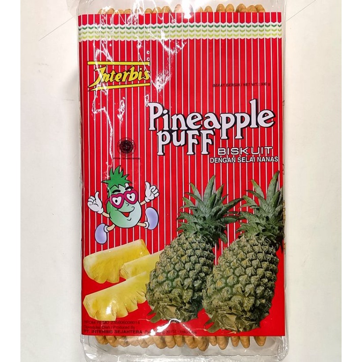 

Interbis Pinapple Puff | Peanut Biscuits 300 gr | Biskuit Nenas | Biskuit Kacang