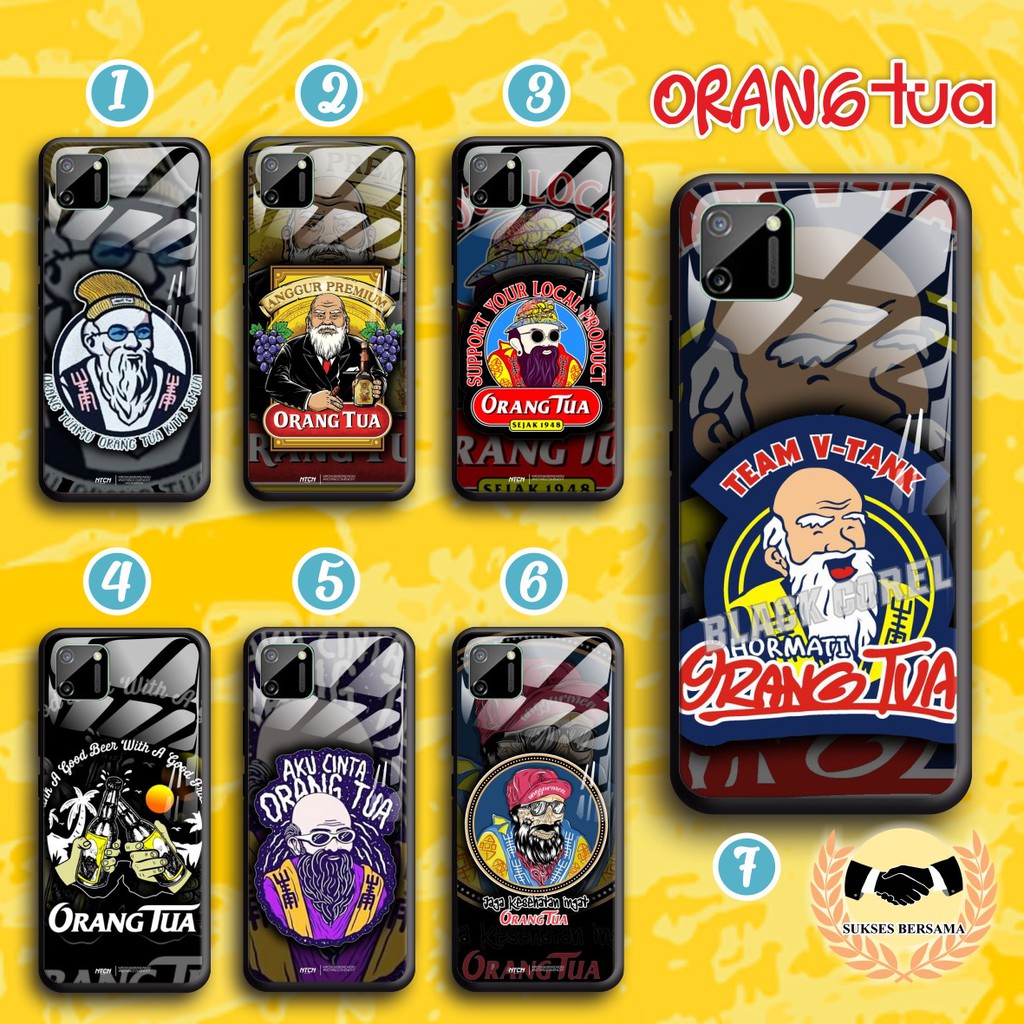 Softcase Back Case Glass Kaca ORANG TUA Oppo A1K A3S A5S A7 A12 A11K A5 A9 A11 A15 A31 BSB4436