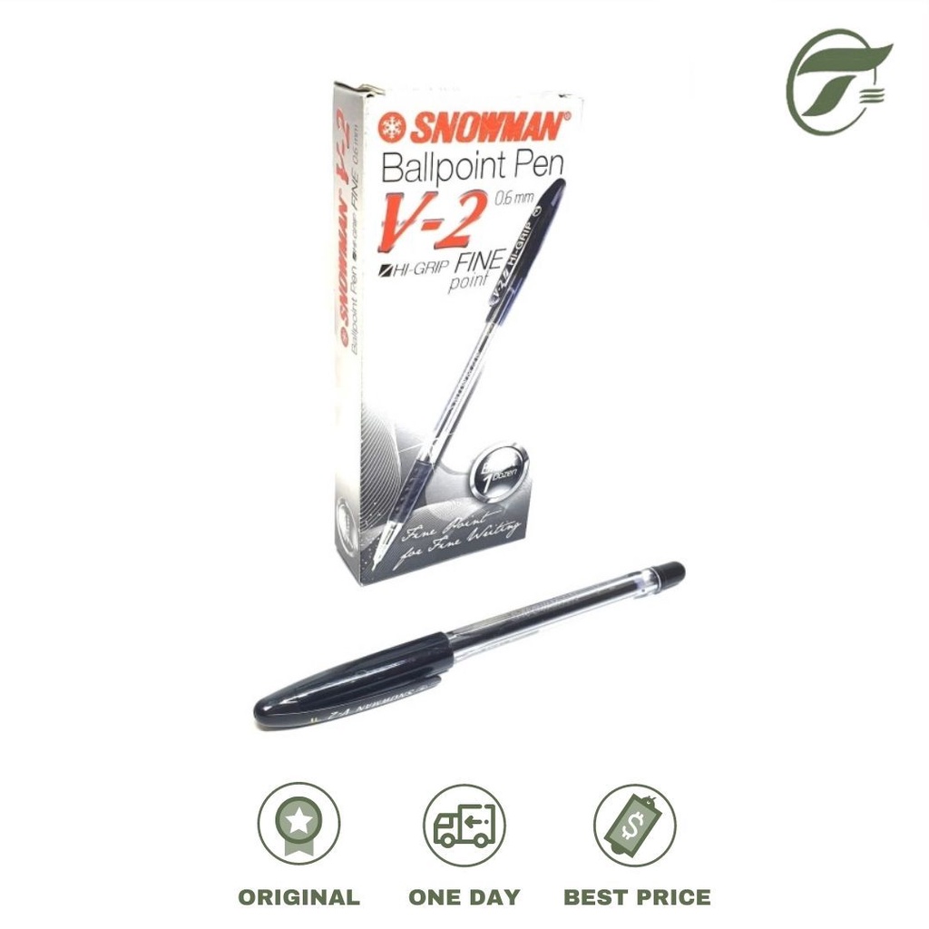 

BALLPEN V-2 HI-GRIP X-FINE 0.6MM ECER SNOWMAN (BLACK)