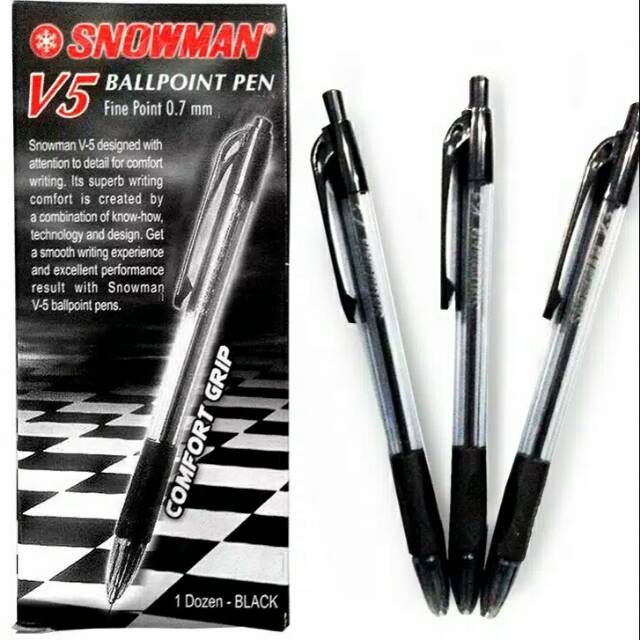 

Bolpen semi gel 0.7mm (V5) Black