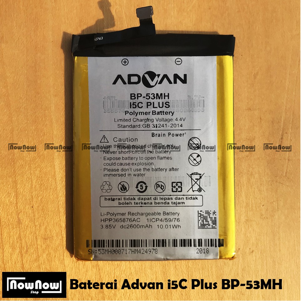 Baterai Advan I5C Plus - G1 - G1 PRO BP-53MH Original Batre Battery BP53MH HP