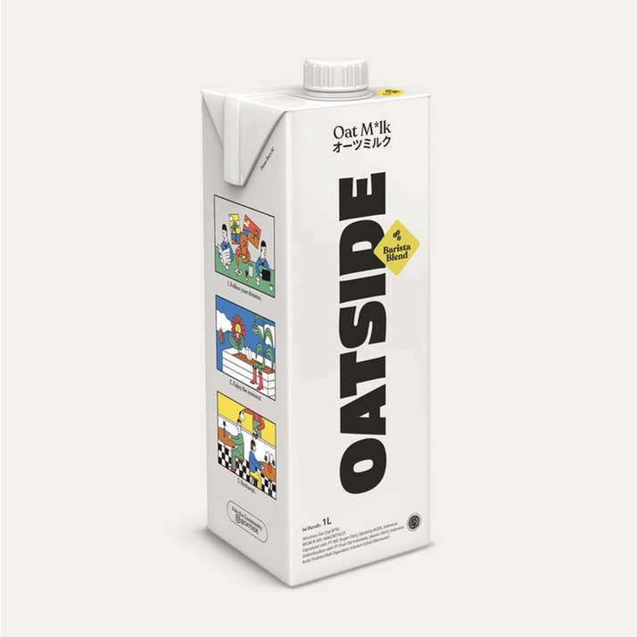 

Oatside Oat Milk Barista Blend 1L - Side susu gandum plain 1 liter