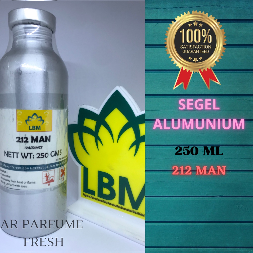 Bibit Parfum 212 MAN - 212 MEN 250 ml SEGEL Alumunium Bibit LBM Fragrance / Bibit Parfum 212
