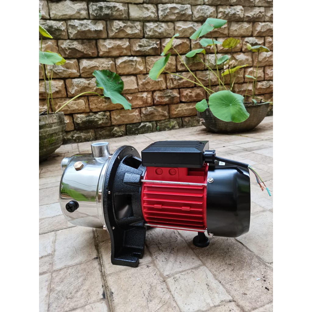 MAXPUMP SJ-60 Mesin Pompa Air Semi JET PUMP Thermal Protector Stainless Steel Sumur 220Volt 340Watt SEMI JET PUMP