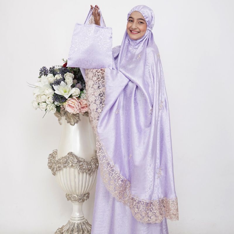 Mukena Sutra Nagita Lilac