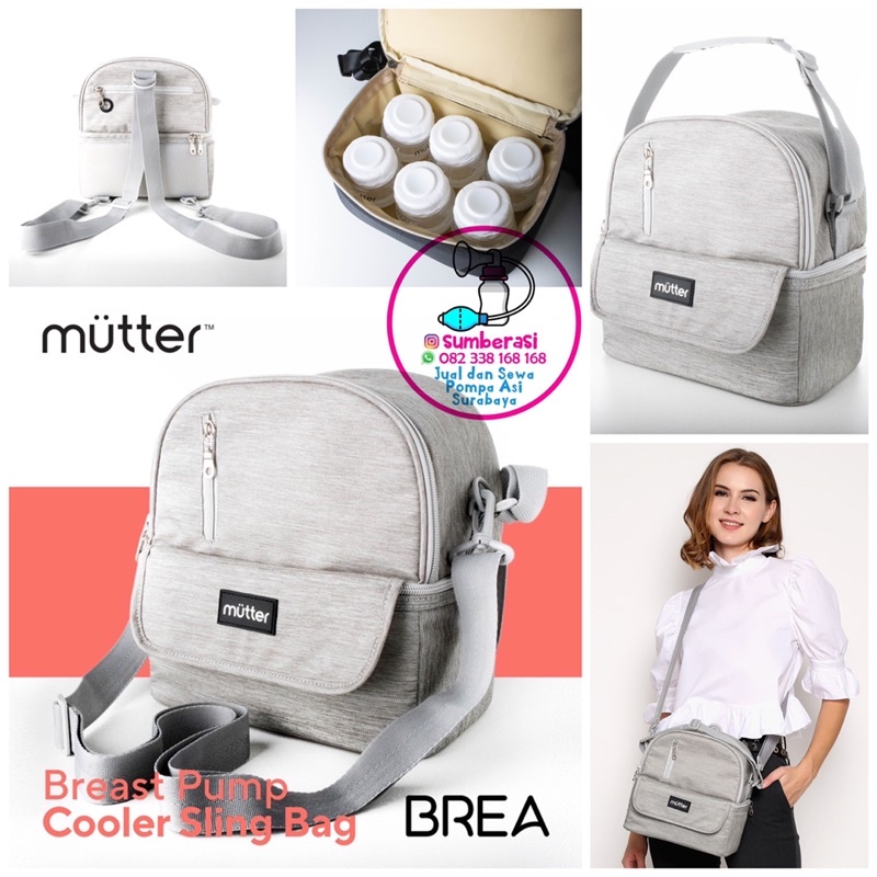 Cooler Bag Mutter Mae Brea / Tas Penyimpanan asi Mutter / Tas Pompa Asi Mutter