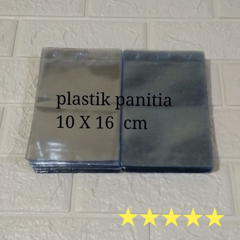 

plastik panitia, plastik nametag, ukuran 10x16cm, minl 1pak isi 100pcs