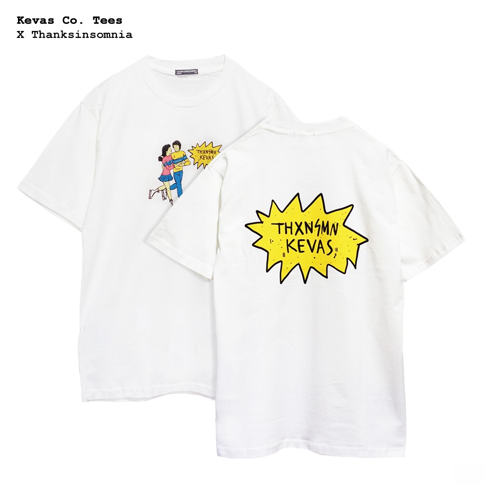 Memoire Tees - White Thanksinsomnia X Kevas Co