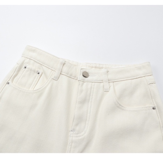 Apricot Korean Kulot Highwaist Celana Jeans Panjang Wanita loose (realpict)