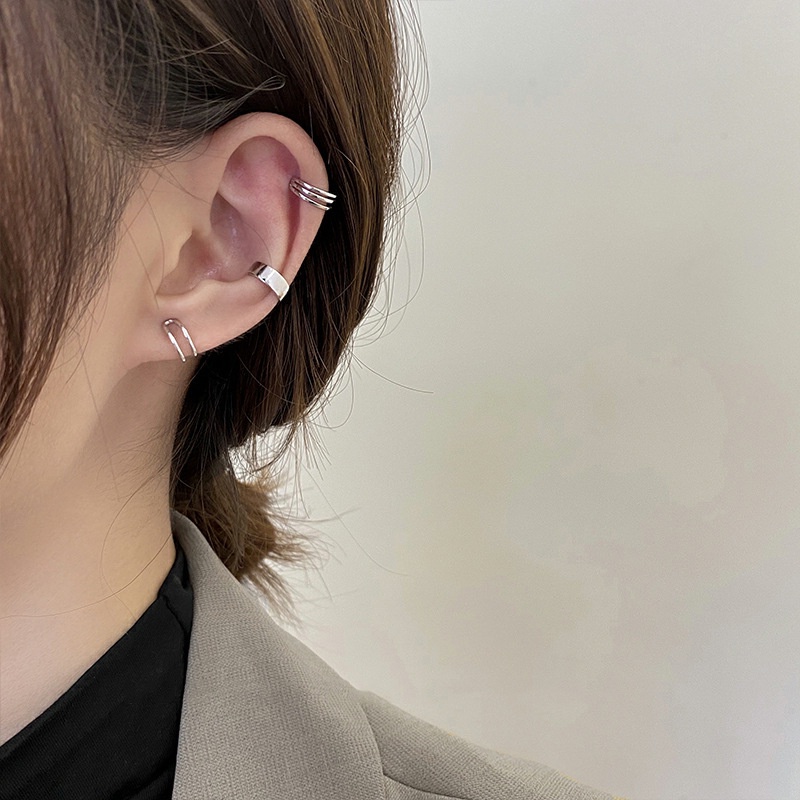 Anting Cuff Gaya Korea Untuk Aksesoris Telinga