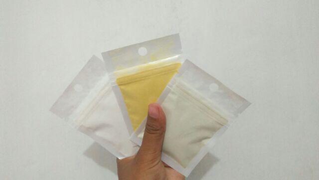 Sachet Plastik Putih 8x13 Cm [100pcs] - Kemasan Kombinasi Ziplock / Zip Bag