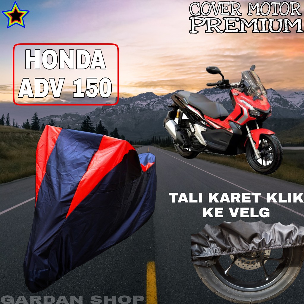 Sarung Motor HONDA ADV 150 Hitam MERAH Body Cover Penutup Pelindung Motor Honda Adv PREMIUM