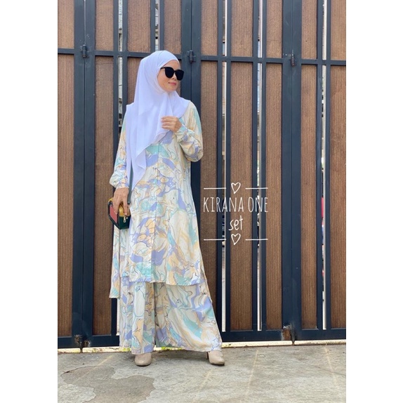 BISA COD KIRANA ONE SET / ONE SET KULOT / SETELAN KULOT / SETCEL KULOT / ONESET CELANA KULOT / SET B