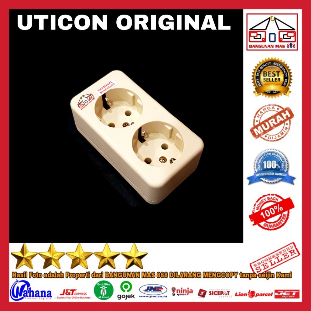 Stop Kontak Uticon 2 Lubang - Terminal UTICON - stop kontak utikon