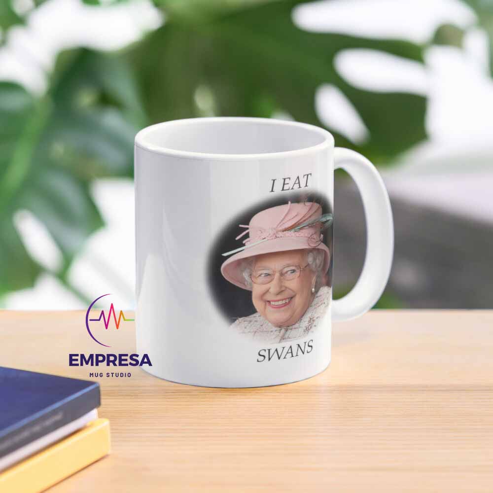 Queen Elizabeth I Eat Swans Ceramics Coffee Mug