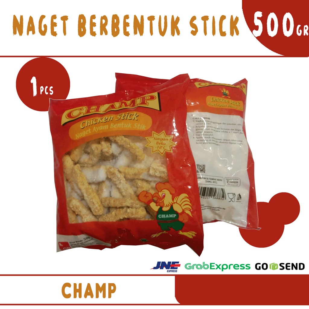 

Champ Chicken Nugget Stick 500gr