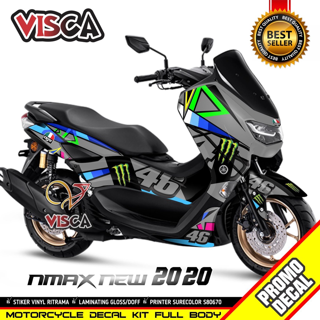 Decal Nmax 2020 Full Body Stiker Nmax 2020 Striping Nmax 2020 Sticker Nmax 2020 Full Blok motif sole