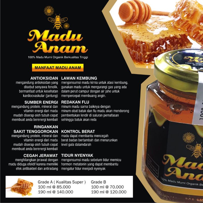 

MADU MURNI 100% MADU MURNI MADU ANAM