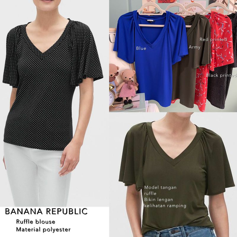 BNN rep ruffle blouse