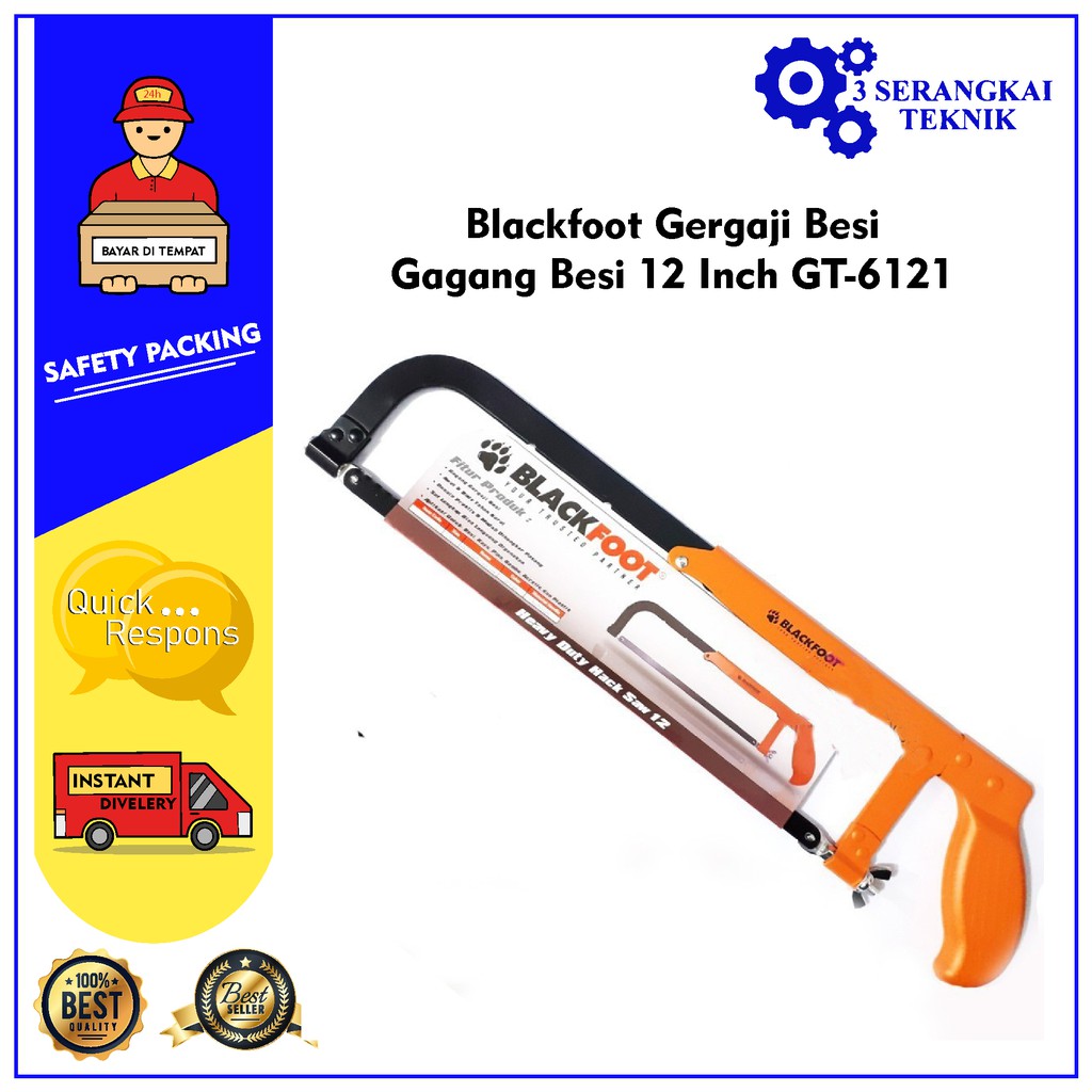 Blackfoot Gergaji Besi Gagang Besi 12 Inch GT-6121